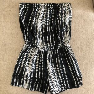 Tyche Tie-Dye Strapless Romper